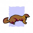 Brown mink, decals stickers
