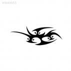 tribal tattoo shape, decals stickers