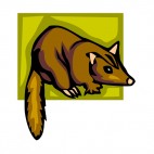 Brown marten, decals stickers