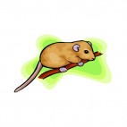Dormouse on a twig, decals stickers