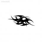 tribal tattoo shape, decals stickers