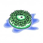 Green aquatic plant, decals stickers