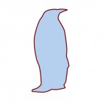 Penguin silhouette, decals stickers