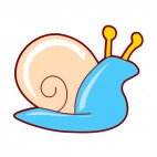 Blue snail, decals stickers