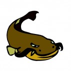 Brown bullfish, decals stickers