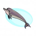 Dolphin underwater, decals stickers