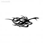 tribal tattoo shape, decals stickers