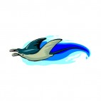 Manta underwater, decals stickers