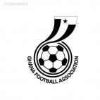 Ghana football association soccer football team, decals stickers