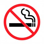 No smoking allowed sign, decals stickers