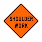 Shoulder work sign, decals stickers