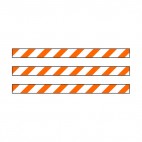 Road barricade, decals stickers