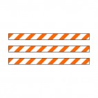 Road barricade, decals stickers