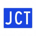 Interstate junction sign, decals stickers