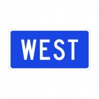 West sign, decals stickers