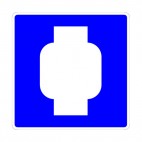 Propane station sign, decals stickers