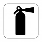 Fire extinguisher sign , decals stickers