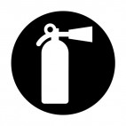 Fire extinguisher sign, decals stickers