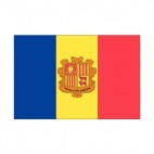 Andorra flag, decals stickers