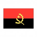 Angola flag, decals stickers