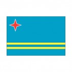 Aruba flag, decals stickers