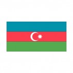 Azerbaijan flag, decals stickers