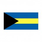 Bahamas flag, decals stickers