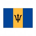 Barbados flag, decals stickers