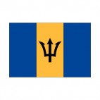 Barbados flag, decals stickers