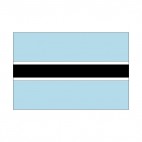 Botswana flag, decals stickers