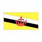 Brunei flag, decals stickers