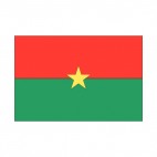 Burkina Faso flag, decals stickers
