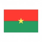 Burkina Faso flag, decals stickers
