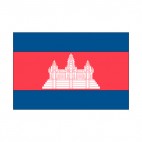 Cambodia flag, decals stickers