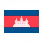 Cambodia flag, decals stickers