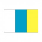Canary Islands flag, decals stickers