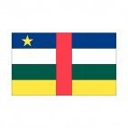 Central African Republic flag, decals stickers