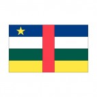 Central African Republic flag, decals stickers