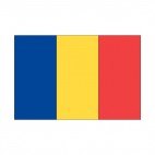 Chad flag, decals stickers