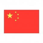 China flag, decals stickers