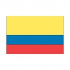 Colombia flag, decals stickers