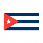 Cuba flag, decals stickers