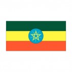 Ethiopia flag, decals stickers