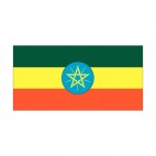 Ethiopia flag, decals stickers