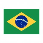 Brazil flag, decals stickers