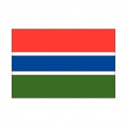 Gambia flag, decals stickers