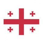 Georgia flag, decals stickers