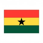 Ghana flag, decals stickers