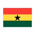 Ghana flag, decals stickers