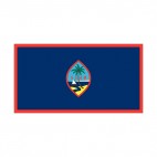 Guam flag, decals stickers